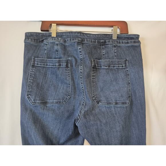 Anthropologie Pilcro Dark Wash Womens Flare Leg Jeans 18W X 30.5 - Picture 6 of 6